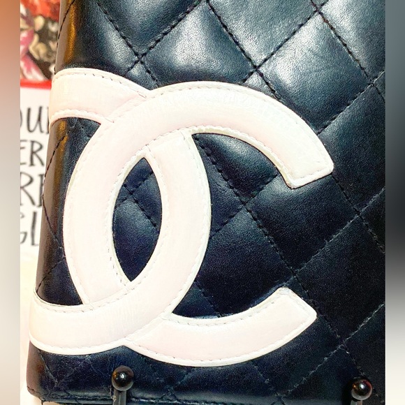 CHANEL Combon Line Lambskin Zip Around Long Wallet Black - Picture 10 of 17